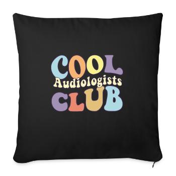 Cool Audiologist Club Ear Doctor Squad Audiology - Sofa pillowcase 17,3'' x 17,3'' (45 x 45 cm) - black - Front