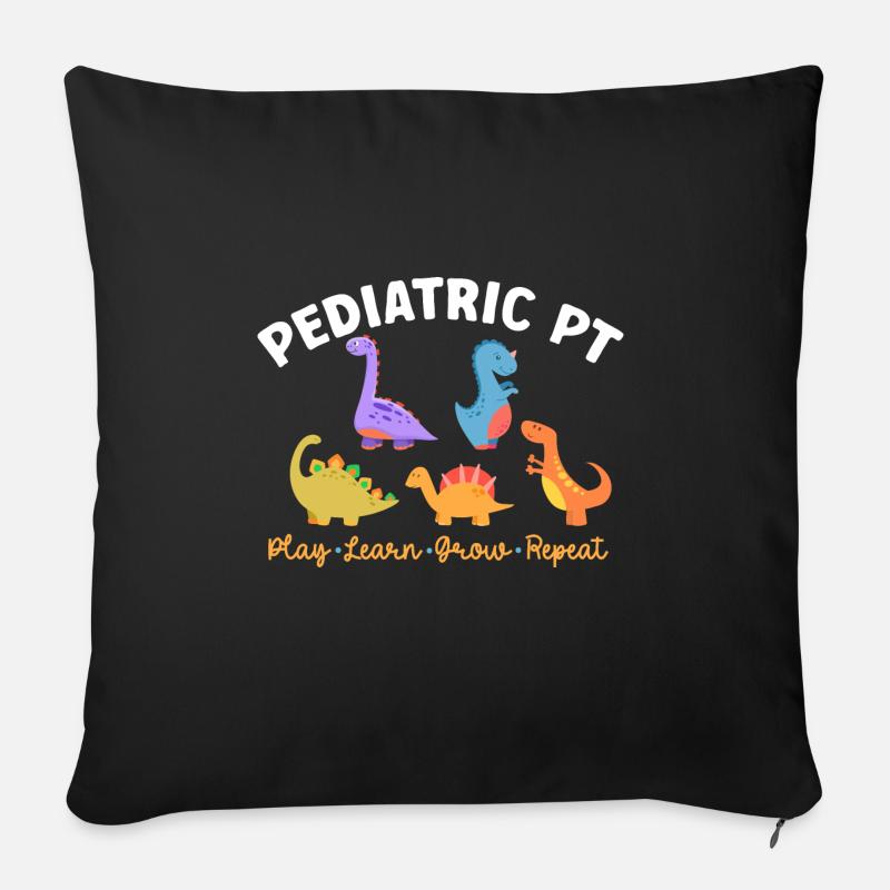 Physiotherapie Kinderphysiotherapeutin - Sofakissenbezug 45 x 45 cm - Schwarz