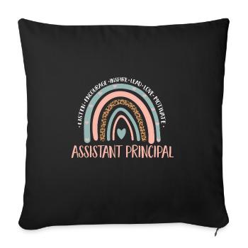 Directeur adjoint - Housse de coussin décorative 45 x 45 cm - noir - Devant