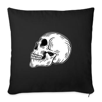 Skull Skeleton Skull Horror Cadeau d’Halloween - Housse de coussin décorative 45 x 45 cm - noir - Devant