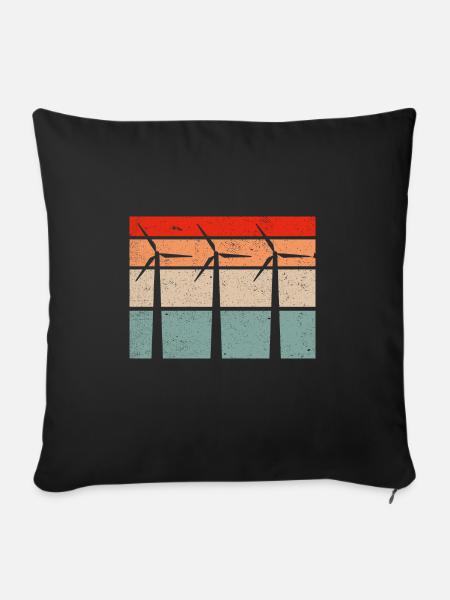 Windturbinentechniker Windpark Windkraft - Sofakissenbezug 45 x 45 cm - Schwarz
