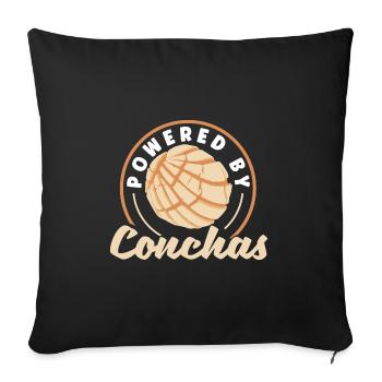 Conchas Design for a Mexican Food Lover with - Sofa pillowcase 17,3'' x 17,3'' (45 x 45 cm) - black - Front