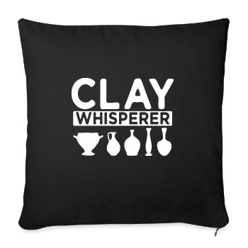 Pottery Pottery Pottery Artist Clay - Sofa pillowcase 17,3'' x 17,3'' (45 x 45 cm) - black - Front