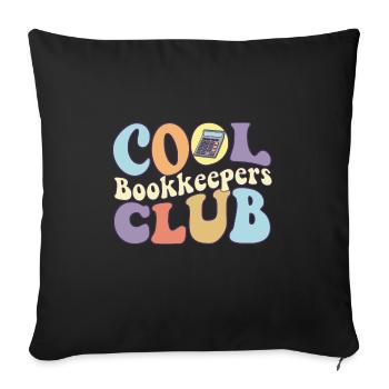 Cool Bookkeeper Club CPA Public certifié - Housse de coussin décorative 45 x 45 cm - noir - Devant