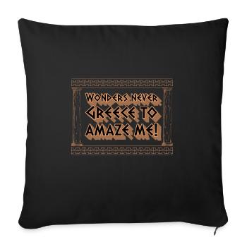 Antike Griechische Mythologie und Griechisches - Sofakissenbezug 45 x 45 cm - Schwarz - Vorne