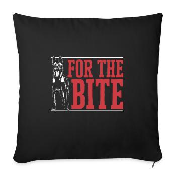 Malinois Belgian Shepherd Mechelaar Dog - Sofa pillowcase 17,3'' x 17,3'' (45 x 45 cm) - black - Front