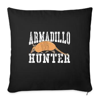 Armadillo Pet Armadillo Gift - Sofa pillowcase 17,3'' x 17,3'' (45 x 45 cm) - black - Front