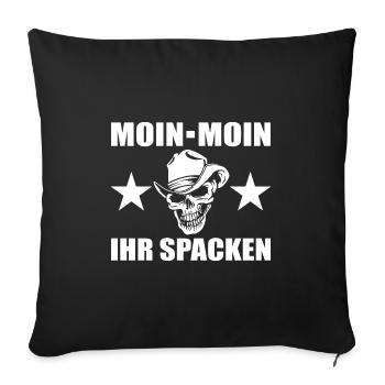 Moin - Sofakissenbezug 45 x 45 cm - Schwarz - Vorne