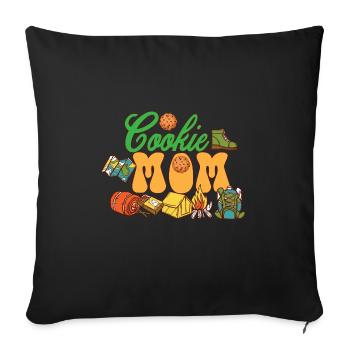 Cookie Mom Chef de troupe scoute Mama Cookie Chaos - Housse de coussin décorative 45 x 45 cm - noir - Devant
