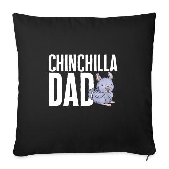 Chinchilla - Housse de coussin décorative 45 x 45 cm - noir - Devant