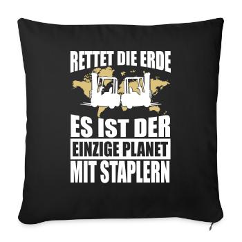 STORAGE WAREHOUSE STORAGE GIFT STORAGE - Sofa pillowcase 17,3'' x 17,3'' (45 x 45 cm) - black - Front