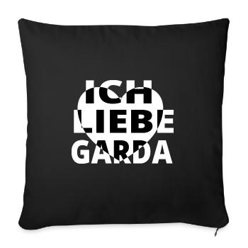 Gardasee Urlaub T-shirt Limone Geschenkidee Sommer - Sofakissenbezug 45 x 45 cm - Schwarz - Vorne