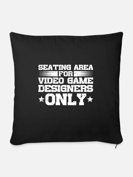 Video Game Designer - Sofakissenbezug 45 x 45 cm - Schwarz