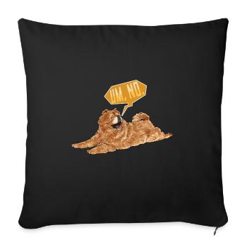Chow Chow Chien - Housse de coussin décorative 45 x 45 cm - noir - Devant
