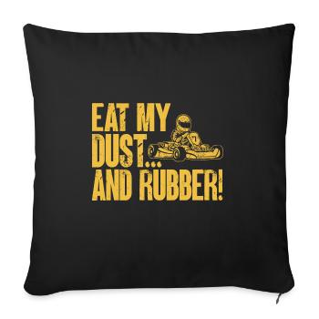 Go Kart Racing Karting Karting - Sofa pillowcase 17,3'' x 17,3'' (45 x 45 cm) - black - Front