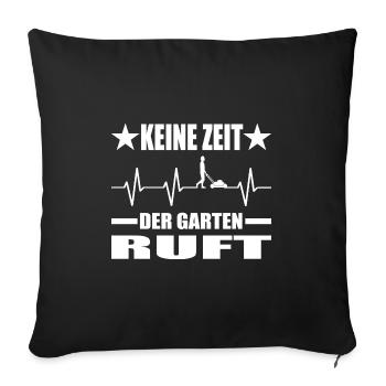 Garten - Sofakissenbezug 45 x 45 cm - Schwarz - Vorne