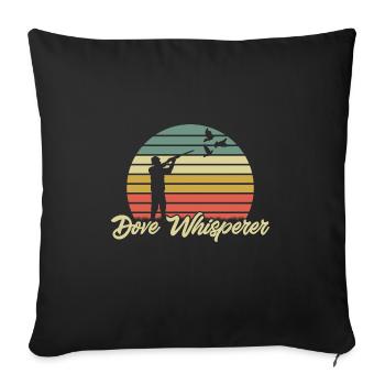 Pigeon Hunter, Pigeon Hunting, Pigeons - Sofa pillowcase 17,3'' x 17,3'' (45 x 45 cm) - black - Front