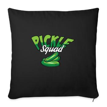 Cornichon Soutien émotionnel Ami de soutien - Housse de coussin décorative 45 x 45 cm - noir - Devant
