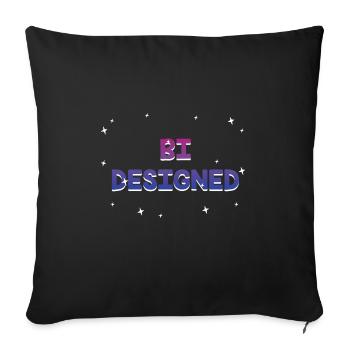 Bi Designed Bisexual Pride Month Bi Pride LGBT - Sofa pillowcase 17,3'' x 17,3'' (45 x 45 cm) - black - Front