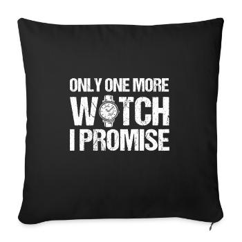 Watch Collector Watch Watchmaker - Sofa pillowcase 17,3'' x 17,3'' (45 x 45 cm) - black - Front