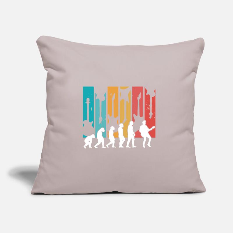 Human Evolution Guitar Band Retro Vintage Sofa pillowcase 17,3'' x 17,3'' (45 x 45 cm)