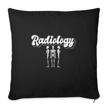 Radiology Squad Rad Tech Radiographer Technician - Sofa pillowcase 17,3'' x 17,3'' (45 x 45 cm) - black - Front