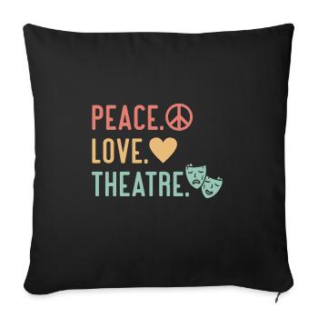 Actrice Drame Broadway Musical Theater - Housse de coussin décorative 45 x 45 cm - noir - Devant