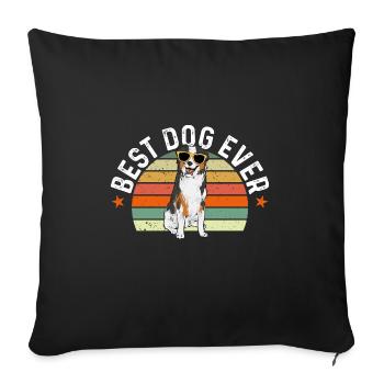 Miniature Australian Shepherd - Sofa pillowcase 17,3'' x 17,3'' (45 x 45 cm) - black - Front
