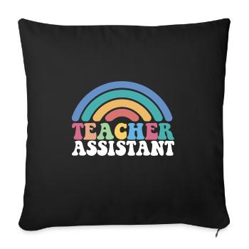 Substitute Teacher Teacher Assistant School - Sofakissenbezug 45 x 45 cm - Schwarz - Vorne