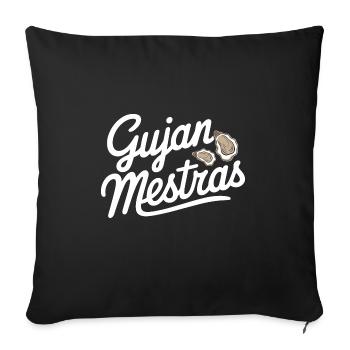Gujan-Mestras - Housse de coussin décorative 45 x 45 cm - noir - Devant