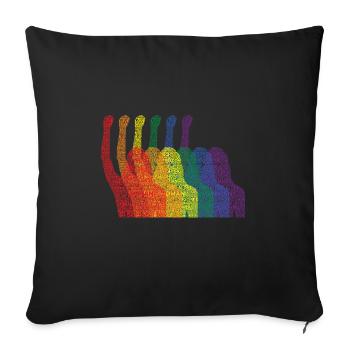 Internationaler Frauentag LGBTQ Girlpower Geschenk - Sofakissenbezug 45 x 45 cm - Schwarz - Vorne