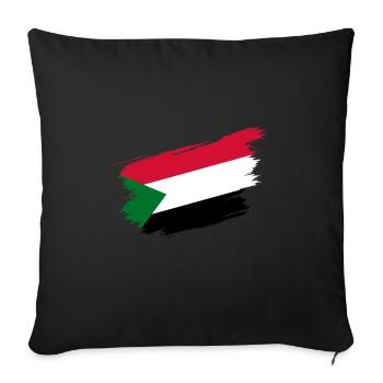 Sudan - Sofa pillowcase 17,3'' x 17,3'' (45 x 45 cm) - black - Front