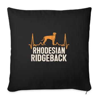 Rhodesian Ridgeback Hund - Sofakissenbezug 45 x 45 cm - Schwarz - Vorne