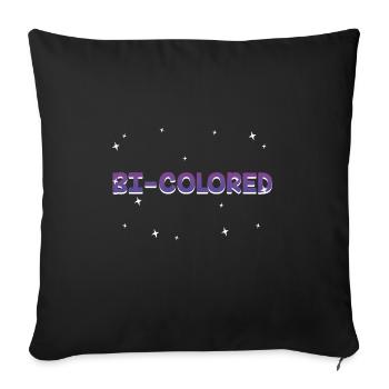Bi Colored Bisexual LGBTQ Bi Pride LGBT Sayings - Sofakissenbezug 45 x 45 cm - Schwarz - Vorne