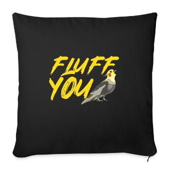 Cockatiel Cockatiel Cockatoo Perroquet Oiseau Cadeau - Housse de coussin décorative 45 x 45 cm - noir - Devant
