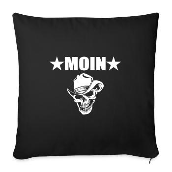 Moin - Sofakissenbezug 45 x 45 cm - Schwarz - Vorne
