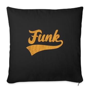 funk - Sofa pillowcase 17,3'' x 17,3'' (45 x 45 cm) - black - Front