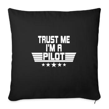 Drone Drones Drone Flight Drone Pilot - Sofa pillowcase 17,3'' x 17,3'' (45 x 45 cm) - black - Front