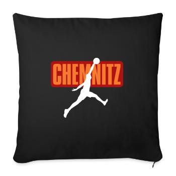 Chemnitz, my city! - Sofa pillowcase 17,3'' x 17,3'' (45 x 45 cm) - black - Front