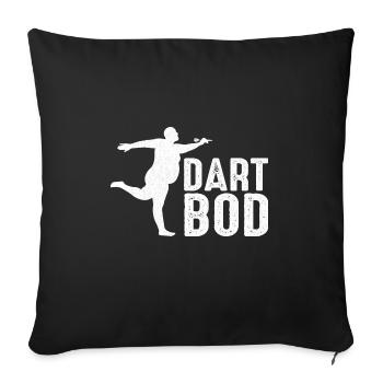 Dart Throwers Sports Competitive Treble Dartboard - Sofa pillowcase 17,3'' x 17,3'' (45 x 45 cm) - black - Front