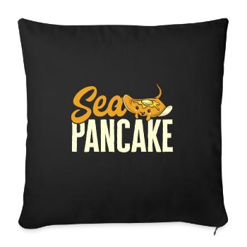 Raies pastenagues, raies manta, raies océaniques, raies - Housse de coussin décorative 45 x 45 cm - noir - Devant