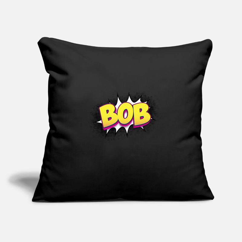 Bob Benutzerdefinierter Name Comic-Stil Pop-Art, Bob Sofakissenbezug 45 x 45 cm