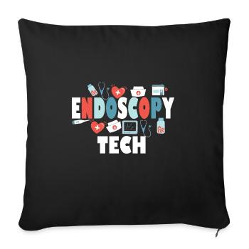 Unique Endoscopy Nurse and Gastro Squad Designs - Sofa pillowcase 17,3'' x 17,3'' (45 x 45 cm) - black - Front