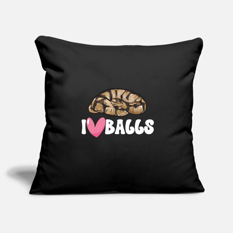 Ball Python Snake King Python Housse de coussin décorative 45 x 45 cm