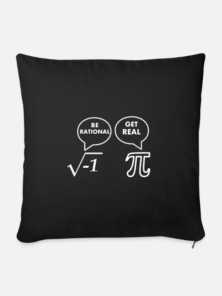 Be Rational - Get Real - Sofakissenbezug 45 x 45 cm - Schwarz