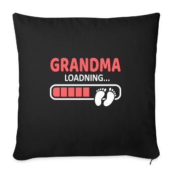 Granny - Sofa pillowcase 17,3'' x 17,3'' (45 x 45 cm) - black - Front