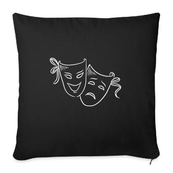 Actrice Drame Broadway Musical Theater - Housse de coussin décorative 45 x 45 cm - noir - Devant