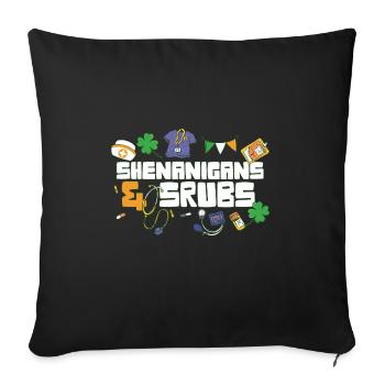 Shenanigans & Scrubs ER Nurse Physician St. - Sofakissenbezug 45 x 45 cm - Schwarz - Vorne