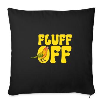 Parakeet, Parrot, Parakeet, Bird - Sofa pillowcase 17,3'' x 17,3'' (45 x 45 cm) - black - Front