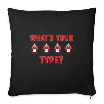 Phlebotomy Blood Draw Blood Nurse - Sofa pillowcase 17,3'' x 17,3'' (45 x 45 cm) - black - Front